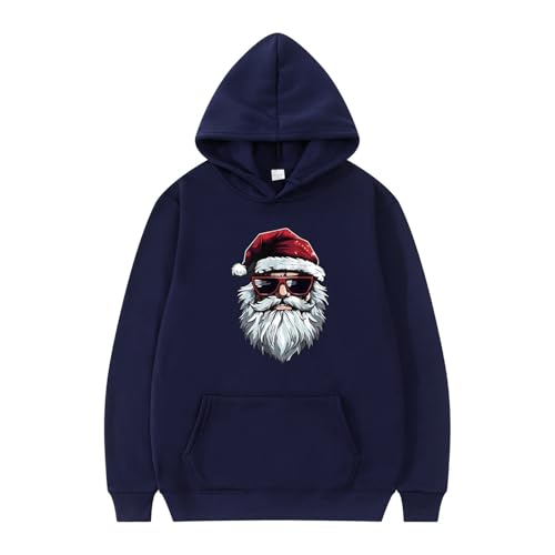 hoodie weihnachten damen, Weihnachts Hoodie Herren Ugly Lustig Weihnachtshoodie - Sweatshirts Hässlich Weihnachtspulli Rundhals Weihnachtspullis Oversized Kapuzenpulli Winter Fit Langarm Sweater Unise von Jabidoos