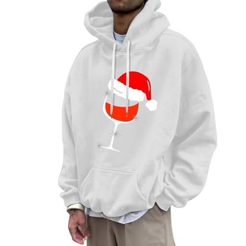 hoodie weihnachten damen, Weihnachtshoodie Männlich Lustig Ugly Weihnachts Hoodie - Weihnachtskleidung Langarm Weihnachtspullover 3d Druck Kapuzenpulli Lose Weihnachtspulli Lässige Unisex Kapuzenpullo von Jabidoos