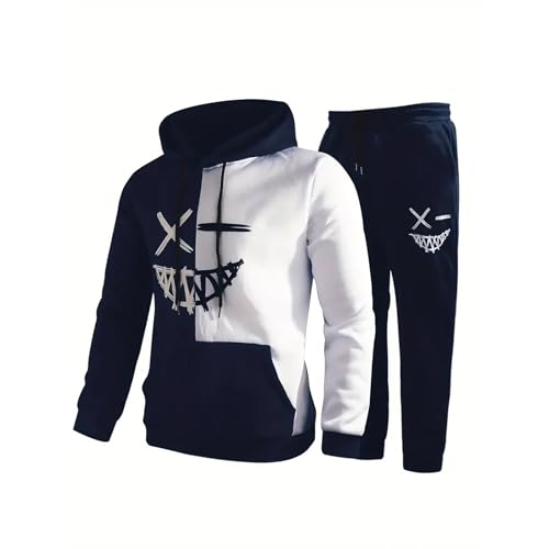 jogginganzug, Herren Damen Jogginganzug Trainingsanzug Y2K 2-Teilig Tracksuit Mit Kapuze - Winter Warm Streetwear Lässig Sportanzug Für Männer Regular Sport Anzug Freizeitanzug Trendiges Outfits von Jabidoos