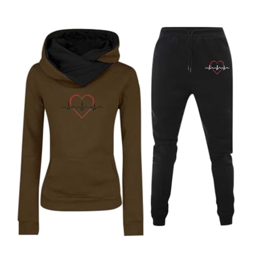 jogginganzug damen baumwolle, Jogginganzug Damen Warme Baumwolle Hausanzug - Loungewear Weich Sportanzug Thermo Trainingsanzüge Langarm Freizeitanzug Herbst Trainingsanzug 2 Teilig Oberteil Und Hose S von Jabidoos