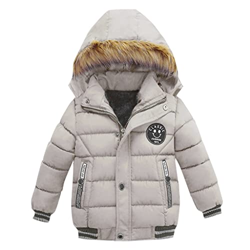 kinder jacke jungen, Winterjacke Jungen Kinder Kleinkind Warm Gefüttert Steppjacke Mit Kapuze - Fleece Dicke Mantel Wintermäntel Winter Kinderjacke Kapuzenjacke Reißverschluss Softshelljacke Schneejac von Jabidoos