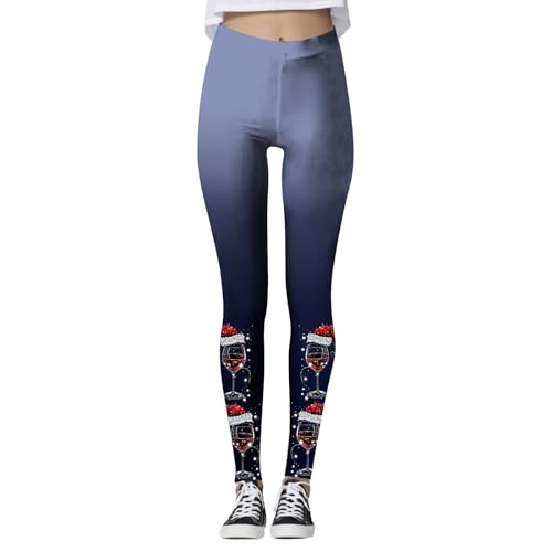 kompressionsleggins damen, Leggings Weihnachten Damen Gefüttert Baumwolle Weihnachtsstrumpfhose - Yogahosen Elegant Strumpfhose Christmas Weihnachtsleggins Winterstrumpfhose Thermo Thermoleggings Wint von Jabidoos