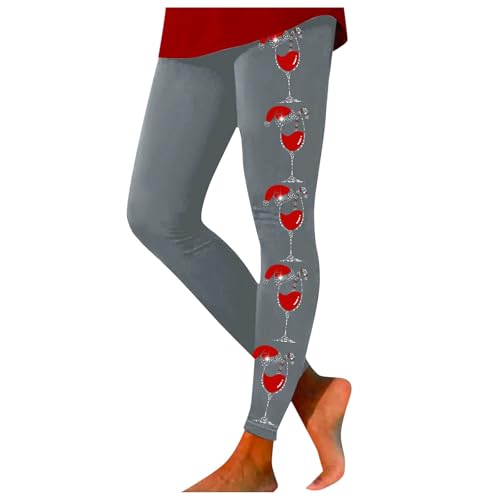 kompressionsleggins damen, Weihnachtshose Damen Fleece Winter Leggings Weihnachten - Weihnachtsstrumpfhose Baumwoll Yogahosen Bunt Winterleggings Weihnachtsleggins Elegant Hose Christmas Kostüm Gesche von Jabidoos