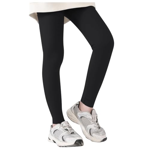 leggins mädchen 134/140, Thermo Leggings Kinder Mädchen Warme Gefütterte Thermohose - Leggins Winterhose Winter Sporthose Winterleggings Dicke Gefüttert Elastisch Wärmend Kuschelig Weiche Für Und Klei von Jabidoos