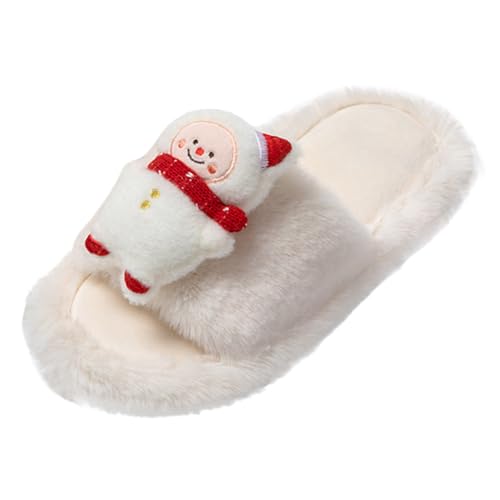 lustige hausschuhe damen, Plüsch Pantoffeln Damen Flauschig Weiche Christmas Slippers - Thermoschuhe Elastizität Plüschpantoffeln Weihnachtspantoffel Weihnachtspantoffeln Tiere Niedliche Cartoon Hausp von Jabidoos