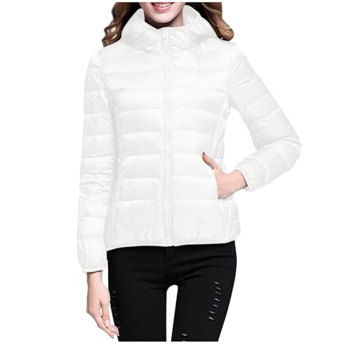 mantel damen herbst, Steppjacke Damen Leicht Elegant Daunenjacke - Mädchen Herbstjacke Winter Wintermantel Größen Outdoorjacke Puffer Daunenjacken Packbar Lange Daunen Lightweight Steppmantel Dünne Fe von Jabidoos