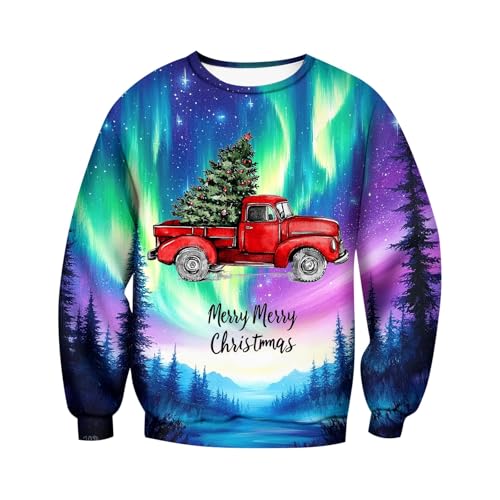 partner weihnachtspullover, Hoodie Weihnachten Herren Ugly Komfortabel Christmas - Sweatshirts Langarm Weihnachtspullis Lässige Hoodies Winter Weihnachtspullover Hässlich Lustig 3d Druck Kapuzenpullov von Jabidoos