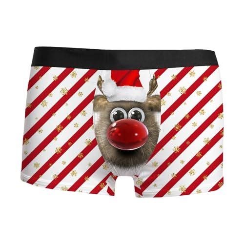 personalised boxers, Unterhose Weihnachten Herren Personalisierte Locker Boxershorts - Adventskalender Weihnachtsboxershort Weihnachtsmann Kostüm Mode Weinachten Bequeme Komfortabel Personalisiert Lei von Jabidoos