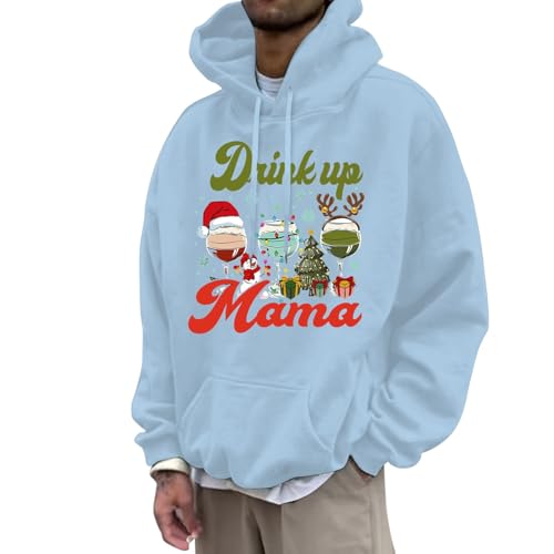 pullover herren weihnachten, Weihnachtshoodie Herren Lustig Warm Hoodie Weihnachten - Weihnachtspulli Lässige Weihnachtskleidung Komfortabel Weihnachtspullover Rundhals Weihnachtspullis 3d Druck Coole von Jabidoos