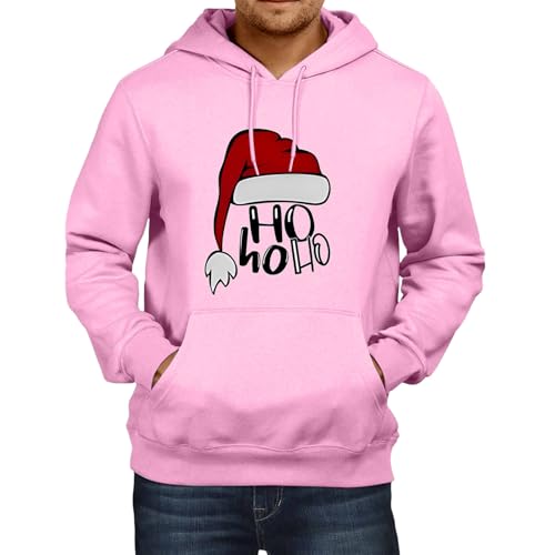 pullover herren weihnachten, Weihnachtshoodie Männlich Hässlich Lose Weihnachts Hoodie - Pulli Mit Taschen Sweatshirts Lustig Hoodies Winter Weihnachtspullis Oversized Kapuze Kordelzug Sweatshirt Mode von Jabidoos