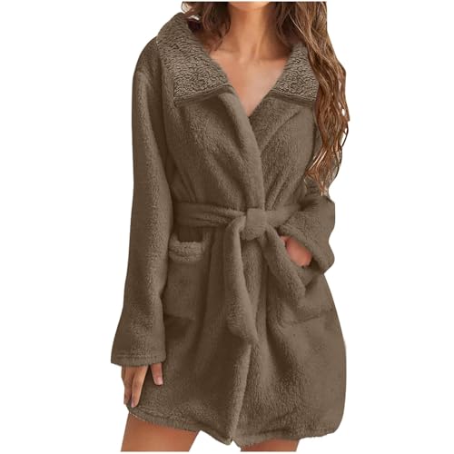 pyjama damen, Jumpsuit Damen Warmer Herbst Hausanzug - Schlafanzug Kuschel Ganzkörperanzug Teddyfleece Hausmantel Lang Jogginganzug Mädchen Flanell Pyjama Set, Kuschelig Mit Reißverschluss Warm Nachtw von Jabidoos