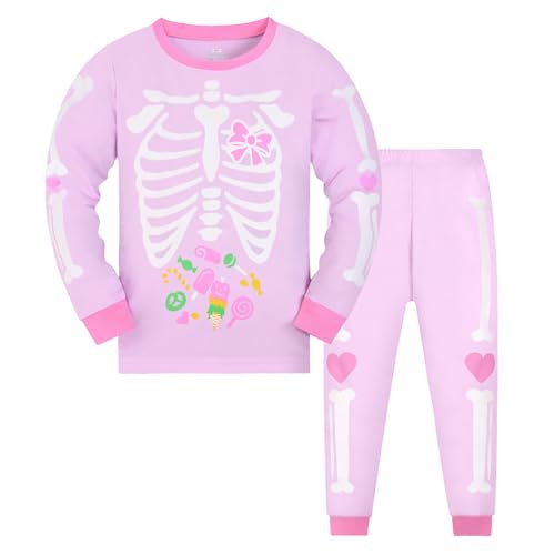 schlafanzug jungen 128 lang, Pyjama Kinder Flanell Warm Schlafanzug - Thermo Hausanzug Gummibund Kinderschlafanzug Pjs Flauschig Kleinkind Heimanzug Säugling Schlafanzüge Junge Nachtwäsche Unisex Mädc von Jabidoos