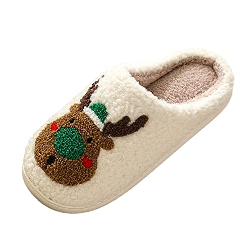 schlappen damen winter, Hausschuhe Weihnachten Damen Herren Flauschig Christmas Winter Slipper - Hauspantoffeln Plüschpantoffeln Lustige Weihnachtspantoffel Weihnachtspantoffeln Kuschelige Plüsch Pant von Jabidoos