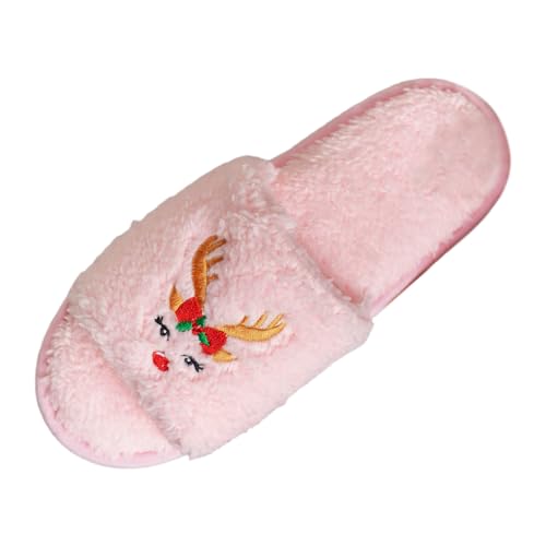 schlappen damen winter, Weihnachts Pantoffeln Damen Weiche Lustige Christmas Slippers - Weihnachtspantoffel Kuschelige Weihnachtsschlappen Winter Weihnachtspantoffeln Plüschpantoffeln Mode Herren Plüs von Jabidoos