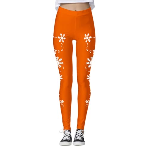 sport leggings damen, Weihnachtshose Damen Baumwolle Bunt Weihnachtsstrumpfhose - Leggings Weihnachten Gemustert Winter Sportleggings Blickdicht Jogginghose Shaping Für Workout-Leggings Weihnachtsdruc von Jabidoos