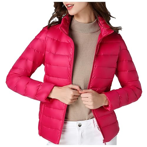 steppjacke damen leicht, Daunenjacke Damen Elegant Herbst Steppjacke - Winter Wintermantel Daunenmantel Frauen Winterjacken Puffer Leicht Jacke Mantel Langer Lang Leichter Steppmantel Down Jacket Wome von Jabidoos