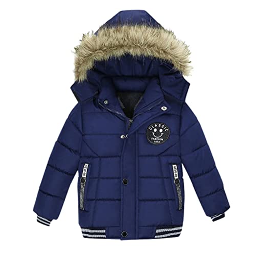 steppjacke kinder, Winterjacke Jungen Kinder Kleinkind Warm Gefüttert Steppjacke Mit Kapuze - Fleece Dicke Mantel Wintermäntel Winter Kinderjacke Kapuzenjacke Reißverschluss Softshelljacke Schneejacke von Jabidoos