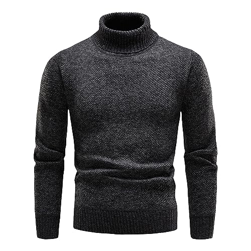 strickpullover herren, Pullover Herren Winter Warm Pulli - Sweatshirt Strickpullover Sweater Fleece Arbeitspullover Herbst Sweatshirts Basic Damen Oversized Rundhals Unisex Einfarbig Gestrickt Lose Wi von Jabidoos