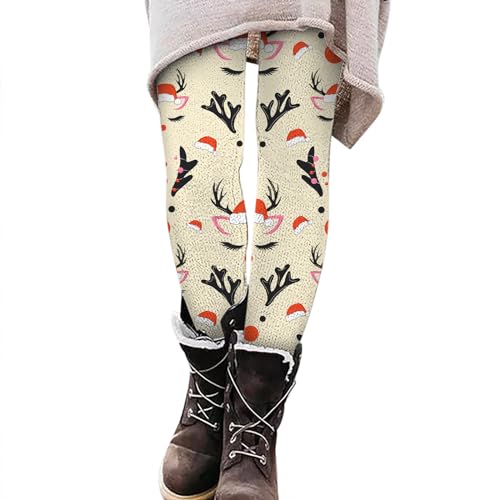 strumpfhosen damen winter, Strumpfhosen Damen Gefüttert Fleece Weihnachtsstrumpfhose - Elegant Winterstrumpfhose Shaping Wollstrumpfhose Sport Winterleggins Warme Weihnachten Gefütterte Hohe Taille Le von Jabidoos