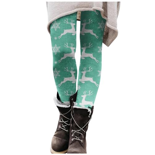 strumpfhosen damen winter, Weihnachtshose Damen Baumwolle Gefüttert Strumpfhosen - Winterleggings Sport Yogahosen Gemustert Baumwollstrumpfhose Bunt Christmas Winter Weihnachten Radlerhosen Weihnachts von Jabidoos