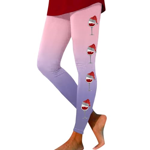 thermo strumpfhose damen, Weihnachtshose Damen Baumwolle Bunt Weihnachtsleggings - Thermoleggings Gefüttert Leggings Weihnachten Blickdicht Strumpfhosen Weihnachtsmotiv Thermo Weihnachtsleggins Winter von Jabidoos