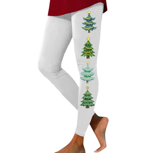 thermoleggings Damen Winter, Weihnachtsstrumpfhose Damen Fleece Thermo Weihnachtshose - Sportleggings Sport Yogahosen Yoga Jogginghose Gym Weihnachtsleggings Blickdicht Elegant Pants High Waist en von Jabidoos