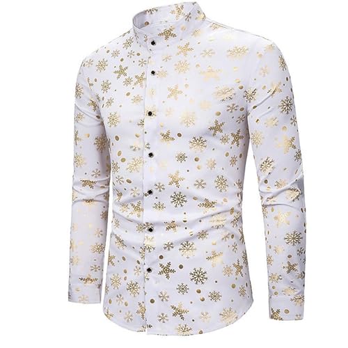 ugly weihnachtspullover, Hemden Herren Hässlich Lustig Hemd Weihnachten - Weihnachtsoutfit Weihnachtsshirt Weihnachts Shirt Santa Langarmshirt Christmas Funky Print Weihnachtsmann Langarm Button Up Fr von Jabidoos