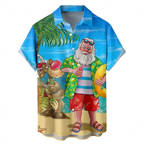 weihnachten hemd herren, Hemd Weihnachten Herren Langarm Hässlich Weihnachtshemd - Weihnachtskostüm Slim Fit Weihnachtsbluse Weihnachts Weihnachtsoutfit Übergröße Weihnachtsshirt Ugly 3d Druck Freizei von Jabidoos