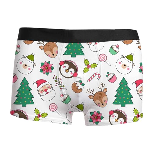 weihnachten männer, Boxershorts Herren Weihnachten Witzige Sport Weihnachtsunterhose - Personalisiert Weihnachtsboxershort Personalisierte Lustige Unterhosen 3d Druck Weihnachtsmann Kostüm Winter Adve von Jabidoos