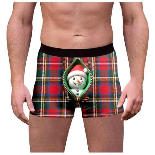 weihnachten männer, Weihnachts Boxershorts Herren Weihnachten Witzige - Personalisiert Sport Weihnachtsunterhose Personalisierte Unterhosen 3d Druck Weihnachtsmann Kostüm Baumwolle Männergeschenke Lus von Jabidoos