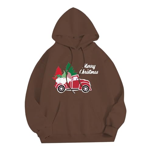 weihnachten pullover herren, Weihnachts Hoodie Männlich Hässlich Langarm Christmas - Sweatshirts Ugly Weihnachtspulli Mode Kapuzenshirt Weihnachtspullover Rundhals Lustig Pullover Weihnachten Mit 3d L von Jabidoos