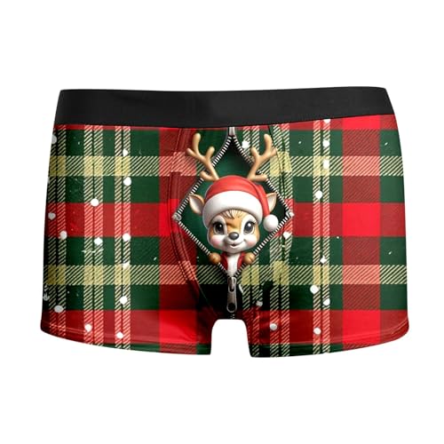 weihnachts boxershorts, Boxershorts Herren Weihnachten Männer Lustige Baumwolle Unterhose - Adventskalender Winter Weihnachtsunterhose Witzige Unterhosen Christmas Motiv Weinachten Kostüm Männergesche von Jabidoos