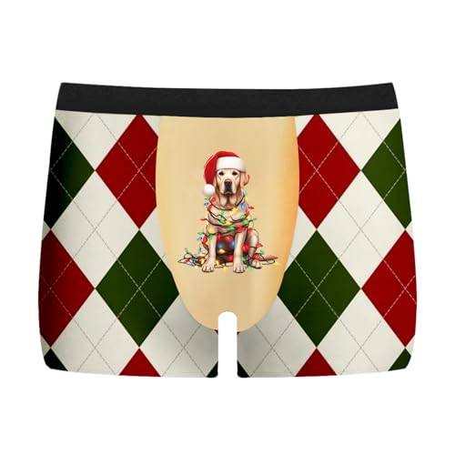 weihnachts boxershorts, Unterhose Weihnachten Herren Locker Witzige Boxershorts - Adventskalender Unterhosen Mode Weihnachtsunterhose Komfortabel Weihnachtsboxershort Winter Personalisiert Christmas M von Jabidoos