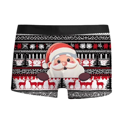 weihnachts boxershorts herren, Boxershorts Herren Weihnachten Männer Personalisierte Unterhose - Adventskalender Weihnachtsunterhose Mode Weihnachtsmann Kostüm Witzige Unterhosen 3d Druck Weihnachtsbo von Jabidoos