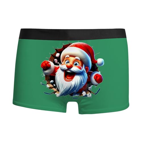 weihnachts boxershorts herren, Boxershorts Herren Weihnachten Personalisierte Baumwolle Weihnachts - Personalisiert Winter Weihnachtsmann Kostüm Witzige Weihnachtsunterhose Bequeme Unterhosen Mode Adv von Jabidoos