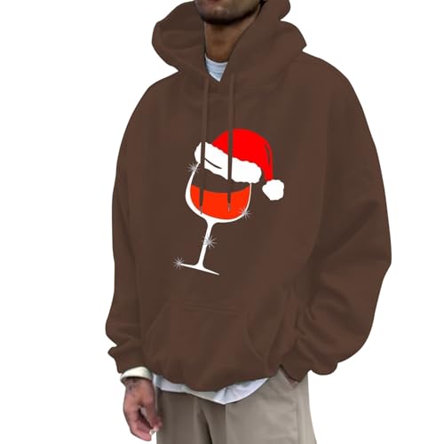 weihnachts pullis, Weihnachtshoodie Männlich Lustig Ugly Weihnachts Hoodie - Weihnachtskleidung Langarm Weihnachtspullover 3d Druck Kapuzenpulli Lose Weihnachtspulli Lässige Unisex Kapuzenpullover Swe von Jabidoos