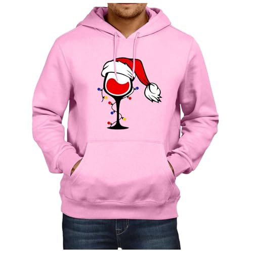 weihnachts pullover, Weihnachts Hoodie Männlich Ugly Oversized Weihnachtshoodie - Weihnachtskleidung Komfortabel Weihnachtspulli Winter Kapuzenshirt Lose Hoodies Kapuze Kordelzug Sweatshirt Mode Locke von Jabidoos