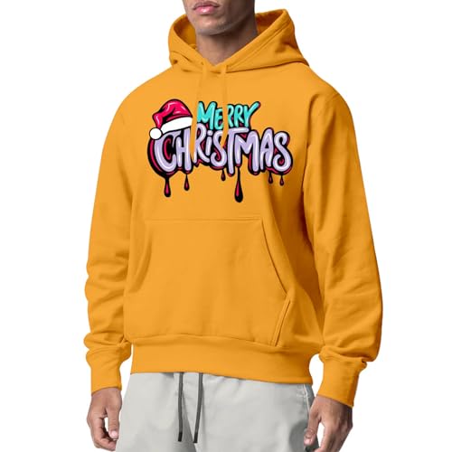 weihnachts sweatshirt herren, Hoodie Weihnachten Herren Komfortabel Lustig Weihnachtshoodie - Sweatshirts Mit Taschen Kapuzenshirt 3d Druck Weihnachtspullis Hässlich Hoodies Warm Casual Weihnachtspull von Jabidoos