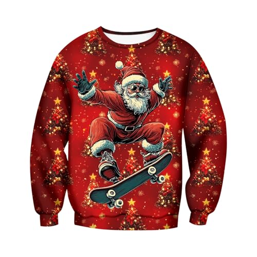 weihnachts sweatshirt herren, Weihnachts Hoodie Herren Winter Komfortabel Weihnachtshoodie - Weihnachtspullis Mode Weihnachtspulli Kapuzenpulli Mit Taschen Weihnachtskleidung Lustig Kapuze Kordelzug H von Jabidoos