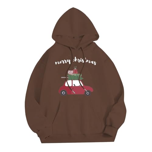 weihnachts sweatshirt herren, Weihnachts Hoodie Männlich Komfortabel Lose Christmas - Sweatshirts Rundhals Weihnachtspullis Mode Weihnachtskleidung Lässige Weihnachtspulli Langarm Casual X-Mas Sweatsh von Jabidoos