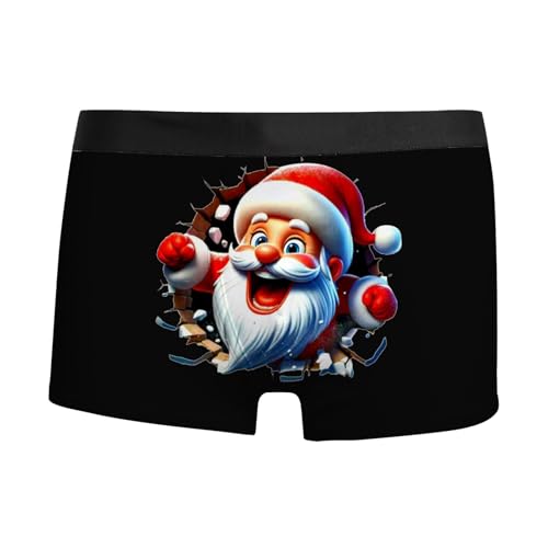 weihnachts unterhosen männer, Weihnachtsunterhose Herren Baumwolle Weihnachten Boxershorts - Adventskalender Unterhosen Mode Locker Weihnachtsboxershort Christmas Motiv Personalisierte Männergeschenke von Jabidoos