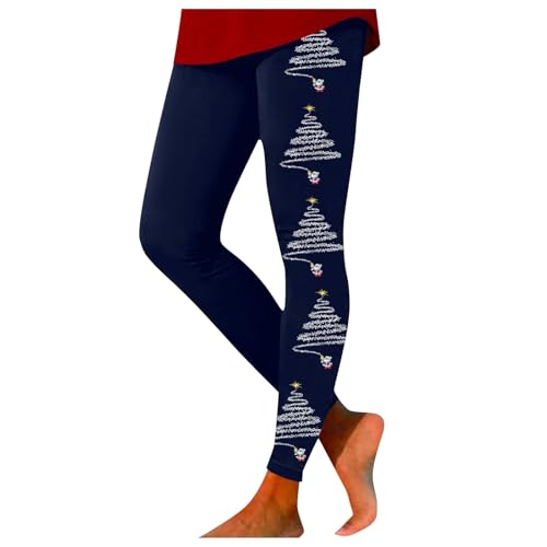 weihnachtshose Damen, Strumpfhosen Damen Fleece Winter Weihnachtsleggings - Weihnachtsstrumpfhose Kariert Yogahosen Warme Weihnachtsleggins Gym Elegant Weihnachten Gefütterte Hohe Taille Leggings von Jabidoos