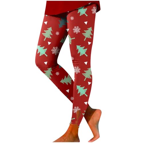 weihnachtshose Herren, Strumpfhosen Damen Bunt Gefüttert Weihnachtsleggings - Leggings Yoga Thermoleggings Schwarz Sportleggings Weihnachtsmotiv Yogahosen Christmas Weihnachten Fleece Gefütterte Hohe von Jabidoos