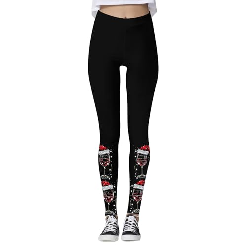 weihnachtshose herren, Leggings Weihnachten Damen Gefüttert Baumwolle Weihnachtsstrumpfhose - Yogahosen Elegant Strumpfhose Christmas Weihnachtsleggins Winterstrumpfhose Thermo Thermoleggings Winterle von Jabidoos