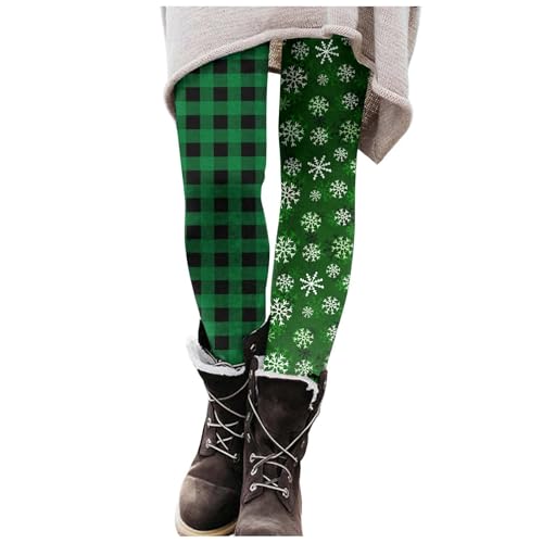 weihnachtshose herren, Strumpfhosen Damen Bunt Winter Weihnachtsleggings - Yogahosen Schwarz Baumwollstrumpfhose Weihnachtsmotiv Winterleggins Strumpfhose Warme Fleece-Gefüttert Weihnachtleggings Groß von Jabidoos