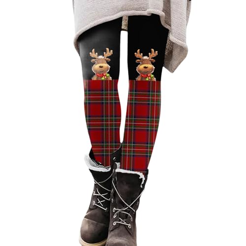 weihnachtshose herren, Strumpfhosen Damen Winter Fleece Weihnachtsstrumpfhose - Shaping Yogahosen Gemustert Elegant Wollstrumpfhosen Weihnachtsmotiv Thermo Leggings Weihnachtsleggins Thermoleggings Wi von Jabidoos