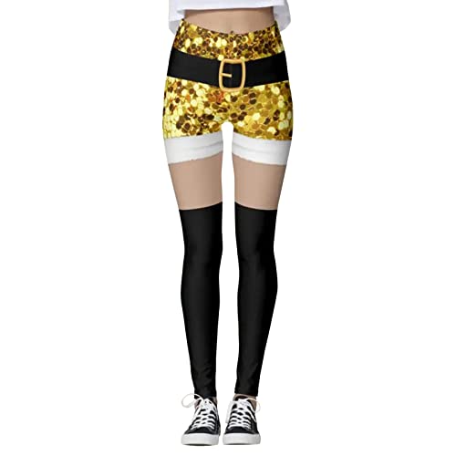 weihnachtshose herren, Weihnachtsleggings Damen Baumwolle Bunt Weihnachtshose - Wollstrumpfhose Tights Strumpfhose Fitness Baumwollstrumpfhose Gym Yogahosen Fleece Winter Weihnachten Radlerhosen Weihn von Jabidoos