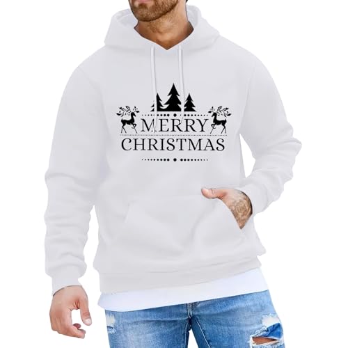 weihnachtskleidung herren, Hoodie Weihnachten Herren Männlich Winter Lustig Weihnachts - Weihnachtspullis Casual Kapuzenpulli 3d Druck Weihnachtskleidung Kapuzenshirt Hässlich Unisex Kapuzenpullover L von Jabidoos