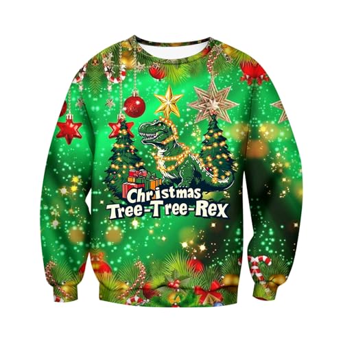 weihnachtskleidung herren, Weihnachts Hoodie Herren Hässlich Winter Christmas - Weihnachtspullis Lustig Sweatshirts 3d Druck Weihnachtskleidung Mode Weihnachtspulli Oversized Funky Casual Unisex Kapuz von Jabidoos