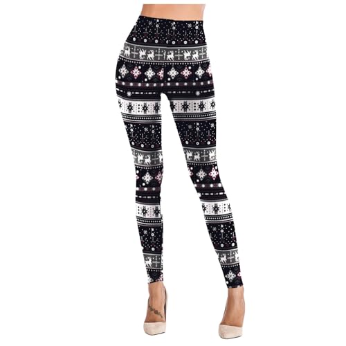 weihnachtsleggings, Strumpfhosen Damen Gefüttert Winter Leggings Weihnachten - Winterstrumpfhose Shaping Jogginghose Baumwoll Wollstrumpfhose Fleece Weihnachtsstrumpfhose Thermo Fleece-Gefüttert Weihn von Jabidoos